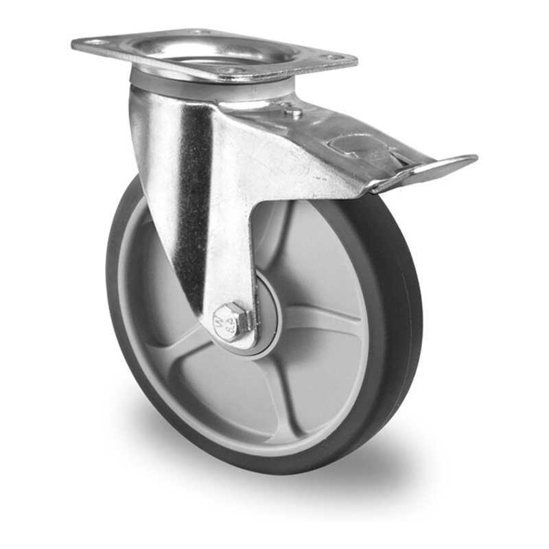 CASCOO Lenkrolle mit Totalfeststeller ø 250 mm Serie P2G2 Doppelkugellager