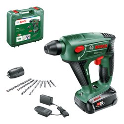 Bosch Akku-Bohrhammer Uneo Maxx, 1 Akku PBA 18 V 2,0 Ah W-A, Ladegerät AL 18V-20 u. Koffer