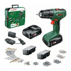 Bosch Akku-Zweigang-Bohrschrauber EasyDrill 18V-40 + SystemBox, 2 x Akku PBA 18V 1.5Ah