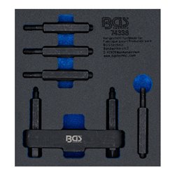 BGS Werkstattwageneinlage 1/6: Stirnlochmuttern-Schlüssel für Lkw-Hinterachsen