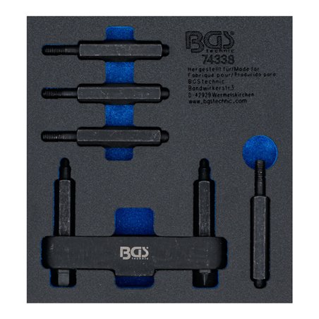 BGS Werkstattwageneinlage 1/6: Stirnlochmuttern-Schlüssel für Lkw-Hinterachsen