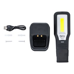 BGS COB-LED Arbeits-Leuchte klappbar mit Ladestation