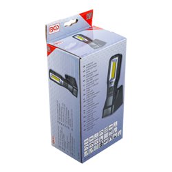 BGS COB-LED Arbeits-Leuchte klappbar mit Ladestation