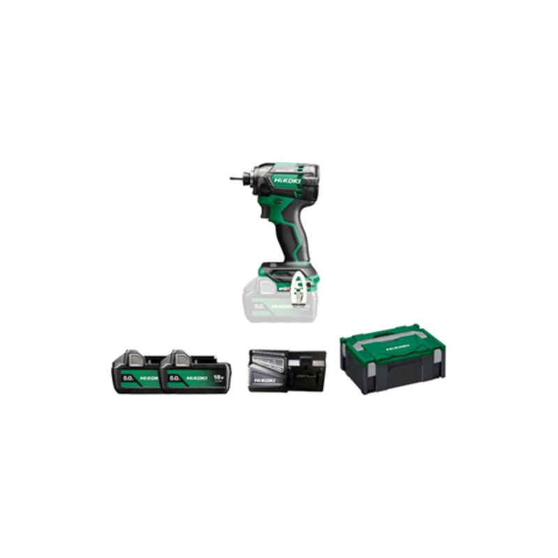 HiKOKI Akku-Schlagschrauber (1/4') 18V WH18DC (5,0 Ah) (HSC II)