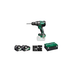 HiKOKI Akku-Bohrschrauber DS18DC (5,0 Ah) (HSC II) + 2x Akkus BSL36A18