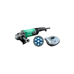 HiKOKI Winkelschleifer 180 mm G23UDY2 + Absaughaube + Diatopf