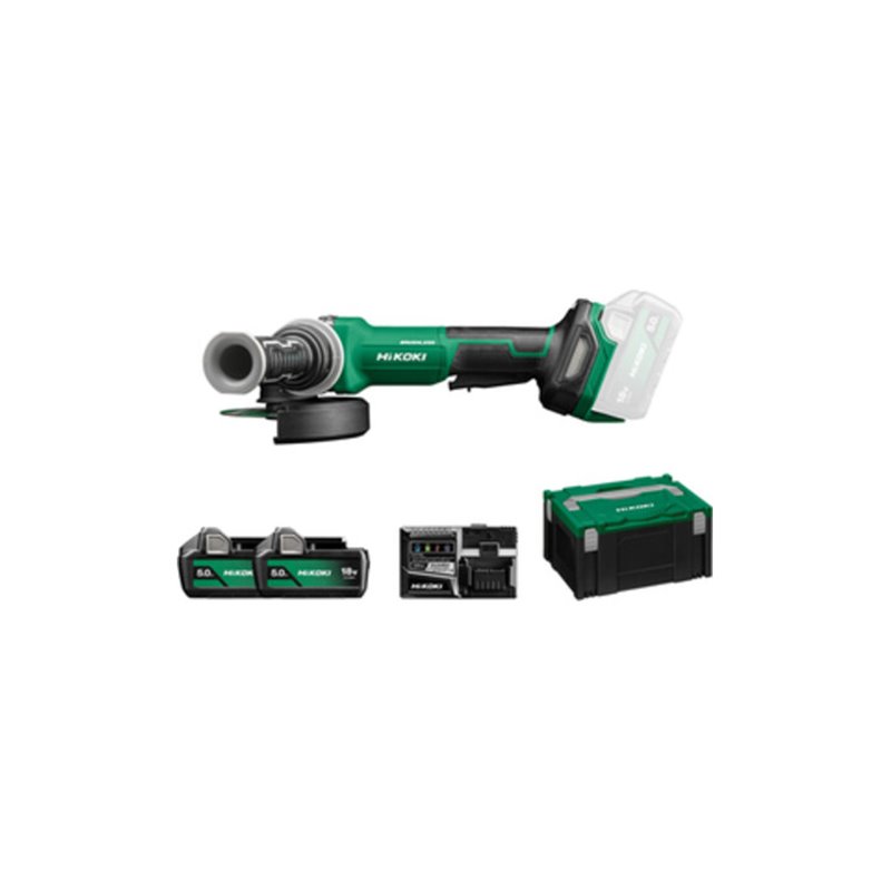 HiKOKI Akku-Winkelschleifer G1813DVF (5,0 Ah) (HSC III)