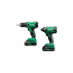 HiKOKI Combo-Kit Akku-Bohrschrauber + Schlagschrauber KC18DC