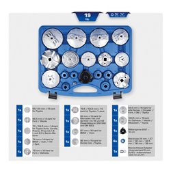 Brilliant Tools Ölfilterschlüssel-Satz, 19-tlg