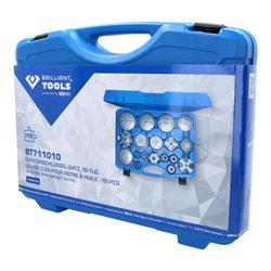 Brilliant Tools Ölfilterschlüssel-Satz, 19-tlg