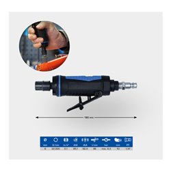 Brilliant Tools Mini Druckluft-Stabschleifer, gerade