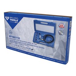 Brilliant Tools Druckluft-Stiftschleifer-Satz, 16-tlg