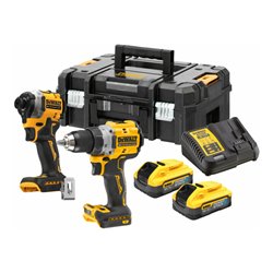 DEWALT Akku-Kit 18V (DCD800 / DCF850-9 inkl. 2 x 18 V / 5 Ah Powerstack - Akkus