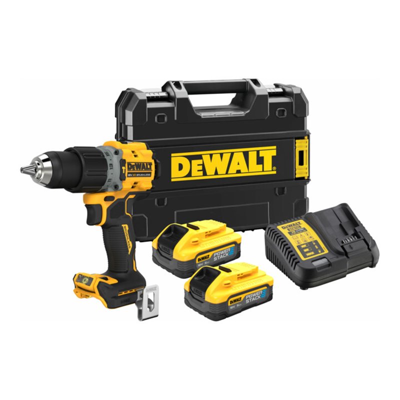 DEWALT Akku-Schlagbohrschrauber 18V inkl. 2 x 18 V / 5 Ah Powerstack - Akkus