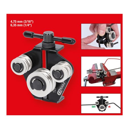 KS Tools Bremsleitungs-Richtwerkzeug / - Biegewerkzeug, 4,75 mm (3/16') + 6,35 mm (1/4')