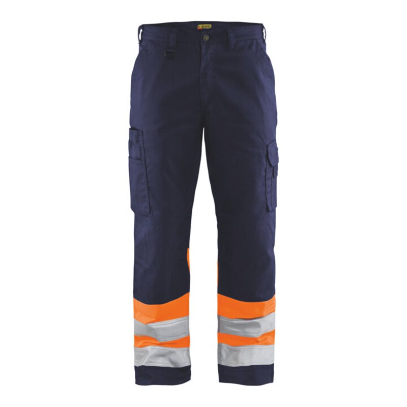 Blakläder Warnschutz-Bundhose, orange / marineblau, Konfektionsgröße DE: 48