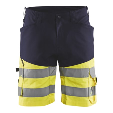 Blakläder Warnschutz-Shorts, gelb / marineblau, Konfektionsgröße DE: 48