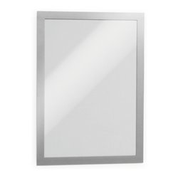 Durable DURAFRAME Sichthülle im Set, DIN A4, Typ: SILVER, 974631 SILVER