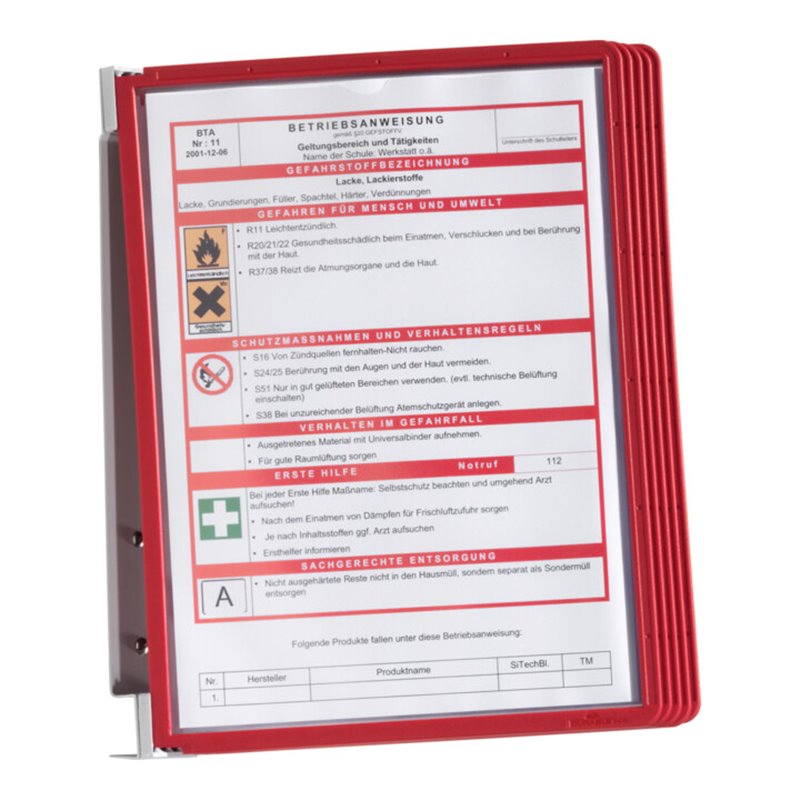 Durable Wandhalter, DIN A4, Typ: RED
