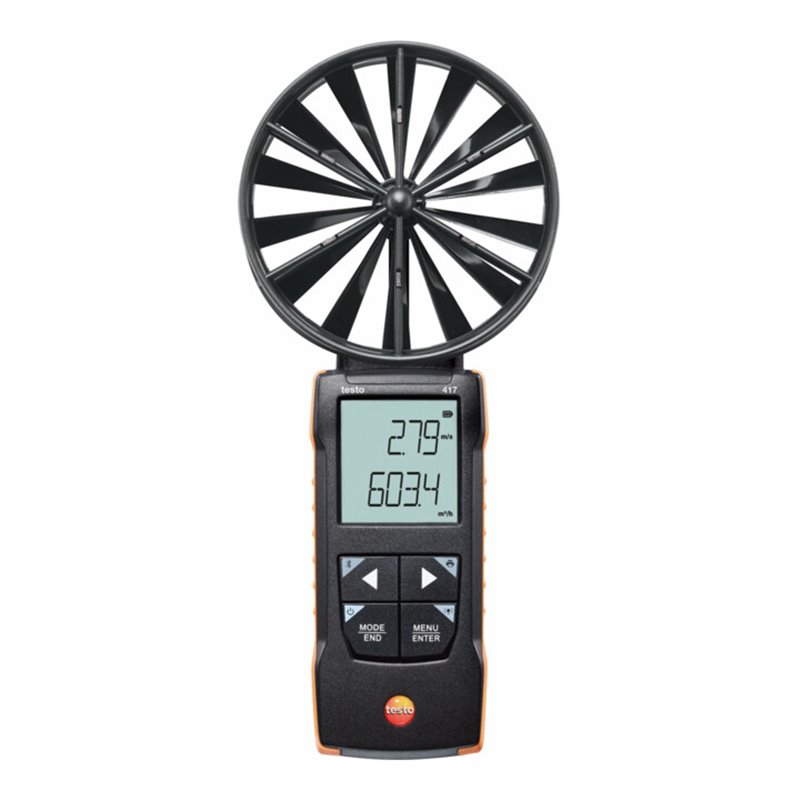 Testo Digitales Flügelrad-Anemometer 417, 100 mm mit App-Anbindung