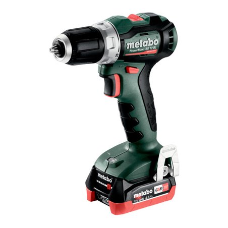 Metabo Akku-Bohrschrauber PowerMaxx BS 12 BL (601044800) metaBOX 118, 12V 2x4Ah LiHD + ASC 55