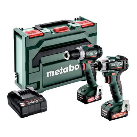 Metabo Akkuset Combo Set 2.7.3 12 V BL (685228000) PowerMaxx BS 12 BL + PowerMaxx SSD 12 BL , metaBOX 145