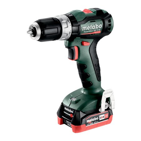 Metabo Akku-Schlagbohrschrauber PowerMaxx SB 12 BL (601046800) metaBOX 118, 12V 2x4Ah LiHD + ASC 55