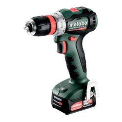 Metabo Akku-Bohrschrauber PowerMaxx BS 12 BL Q (601045500) metaBOX 118, 12V 2x2Ah Li-Power + SC 30
