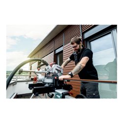 Metabo Akku-Kappsäge KGS 18 LTX BL 216 (614216810) mit Zugfunktion 18V 2x8Ah LiHD + ASC 145