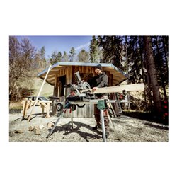 Metabo Akku-Kappsäge KGS 18 LTX BL 305 (614305810) mit Zugfunktion 18V 2x8Ah LiHD + ASC 145