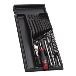 Facom sockets 1/4 and accessories - 12 poin