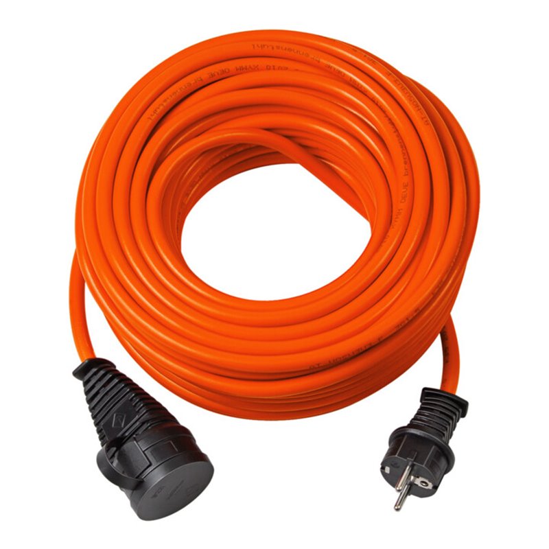 Brennenstuhl BREMAXX® Verlängerungskabel (40m Kabel in orange, für den kurzfristigen Einsatz im Außenbereich IP44, einsetzbar bi