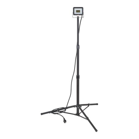 Brennenstuhl LED Stativstrahler JARO 3060 T (20W, 2300lm, 6500K, IP65, LED Arbeitsstrahler mit Stativ und 3m Kabel)