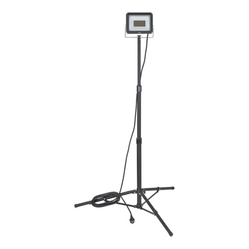 Brennenstuhl LED Stativstrahler JARO 7060 T (50W, 5800lm, 6500K, IP65, LED Arbeitsstrahler mit Stativ und 5m Kabel)