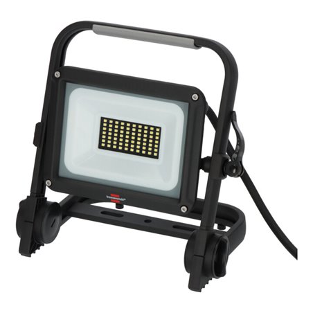 Brennenstuhl Mobiler LED Strahler JARO 4060 M / LED Baustrahler für außen IP65 (LED Arbeitsstrahler 30W mit 3m Kabel, LED Baulam