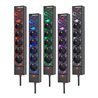 Brennenstuhl Gaming Steckdosenleiste GSL 05 USB mit LED Beleuchtung (5-fach beleuchtete Mehrfachsteckdose für Gaming-Setup mit L