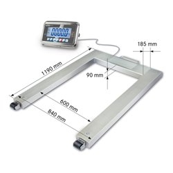 Kern Palettenwaage UFN 1.5T0.5IPM, Wägebereich 1500 kg, Ablesbarkeit 500 g