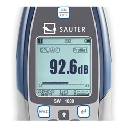 Kern Schallpegelmesser SW 1000, Klasse I, Messbereich 20-134 dB, Ablesbarkeit 0,1 dB