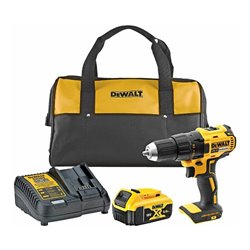 DEWALT Akku-Bohrschrauber 18V inkl. 5 Ah, Ladegerät und Tragetasche