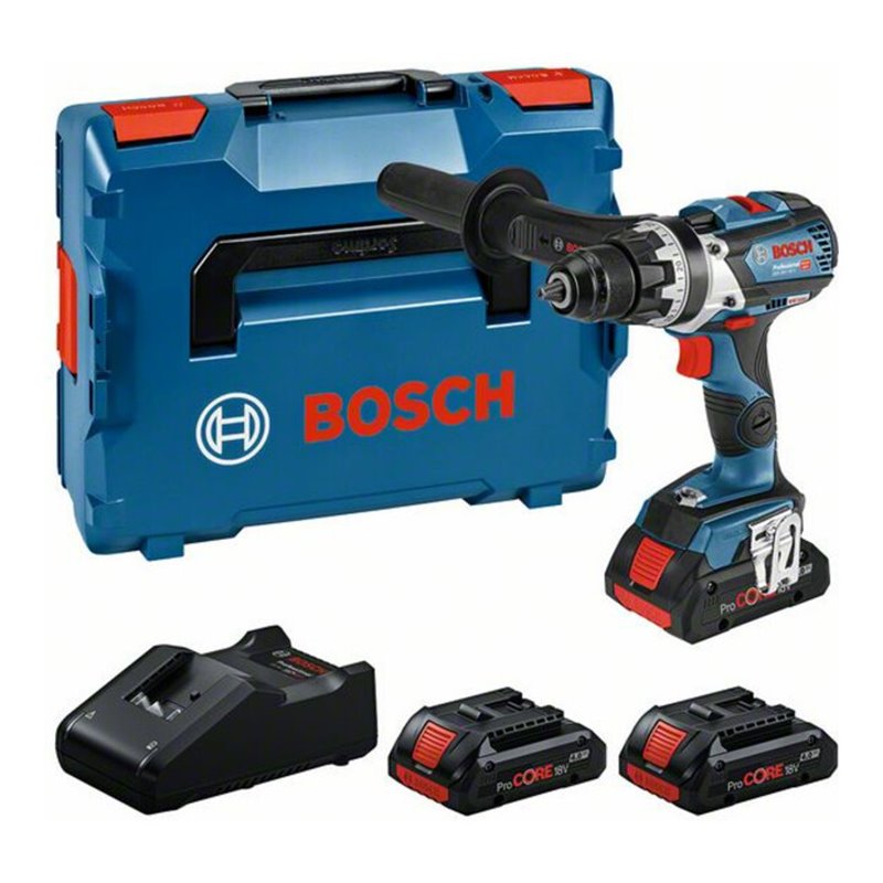 Bosch Professional Set: Akku-Bohrschrauber GSR 18V-110 C, 3x ProCORE18V 4.0Ah, L-BOXX
