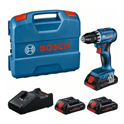 Bosch Professional Set: Akku-Bohrschrauber GSR 18V-45, 3 x ProCORE18V 4.0Ah, L-Case