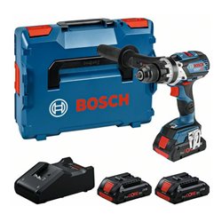 Bosch Prof. Set: Akku-Schlagbohrschrauber GSB 18V-110 C, 3 x ProCORE18V 4.0Ah, L-BOXX