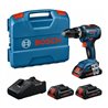 Bosch Akku-Schlagbohrschrauber GSB 18V-55, 3 Akkus ProCORE18V 4.0Ah, Ladegerät und L-Case