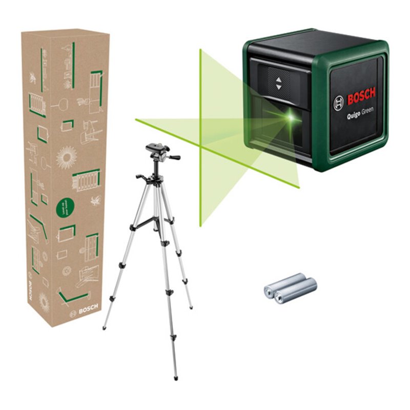 Bosch Kreuzlinien-Laser Quigo Green Set eCommerce-Karton