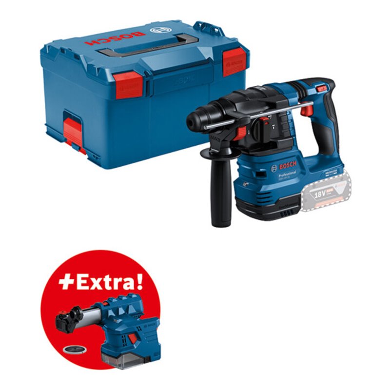 Bosch Akku-Bohrhammer mit SDS plus GBH 18V-22, L-BOXX, ohne Akkupack