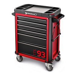 Stahlwille Werkstattwagen TTS 93/6 R 6 Schubl. 481 x 877 x 1000 mm rot, RAL 3020 schwarz RAL 9005