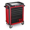Stahlwille Werkstattwagen TTS 93/6 R 6 Schubl. 481 x 877 x 1000 mm rot, RAL 3020 schwarz RAL 9005