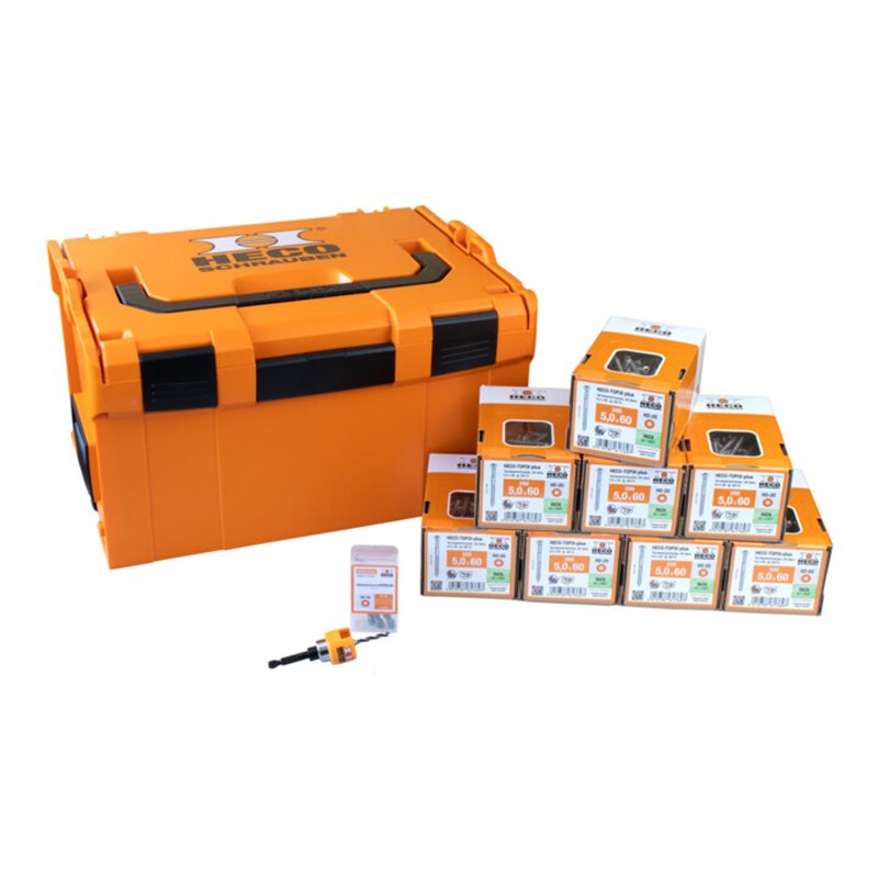 HECO Sortimentskoffer 'Terrasse 2', L-BOXX 238 inkl. Schrauben