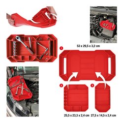 KS Tools Werkzeugablagensatz aus Silikon, 3-tlg