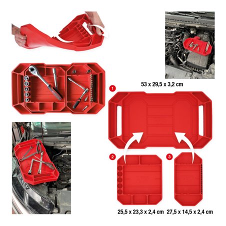 KS Tools Werkzeugablagensatz aus Silikon, 3-tlg